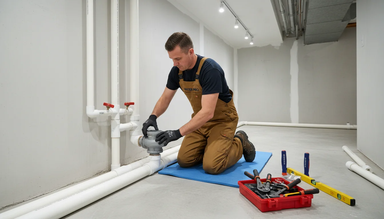 Backwater valve installation