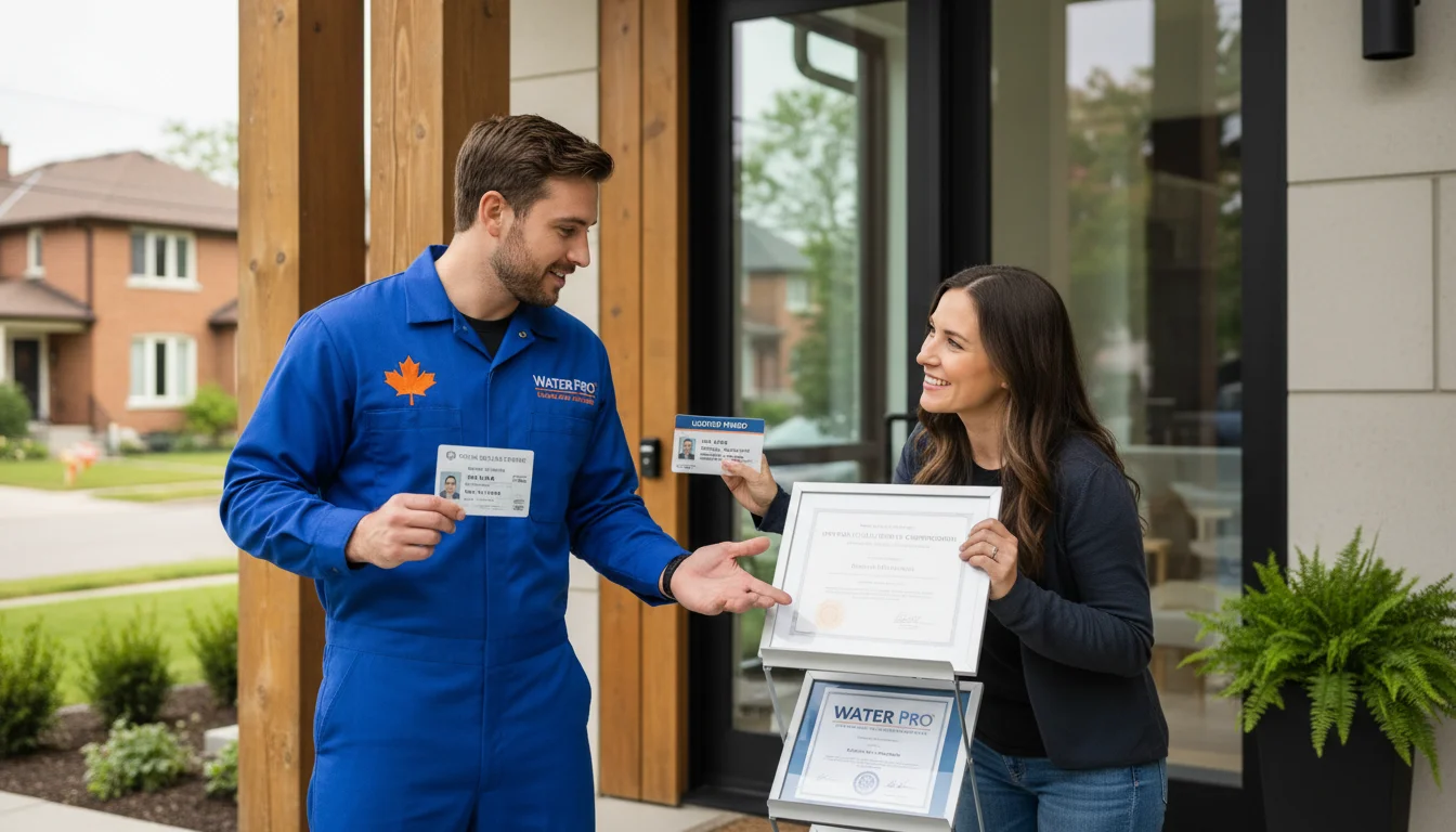 Water Pro licensed plumbing credentials and certifications