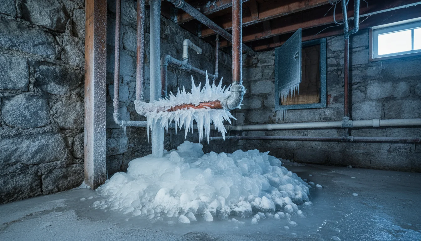 Frozen pipes emergency repair in Toronto - professional thawing service