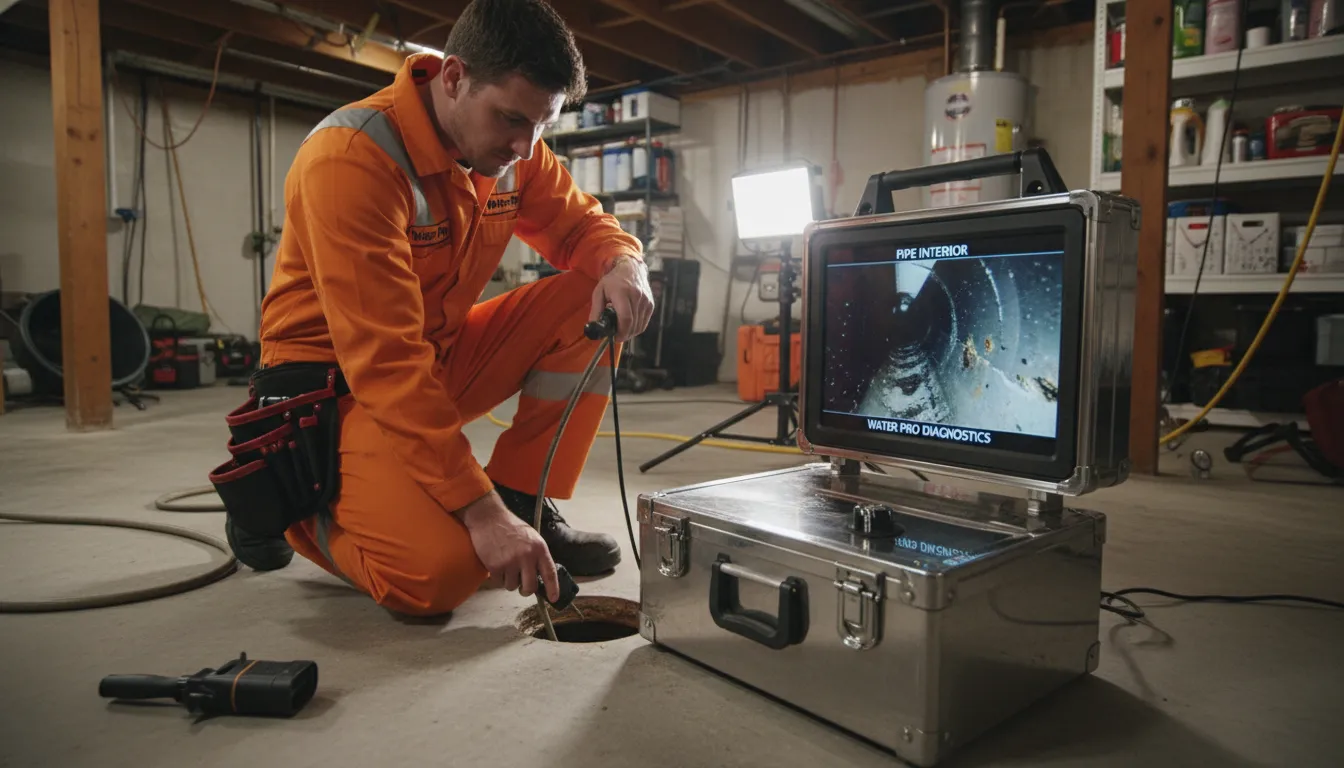 Sewer camera inspection