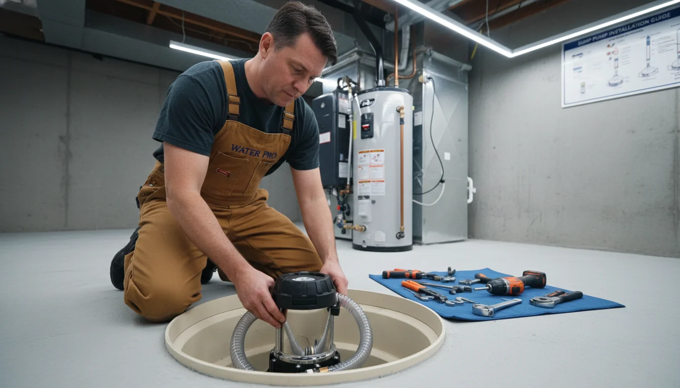 Sump pump installation guide