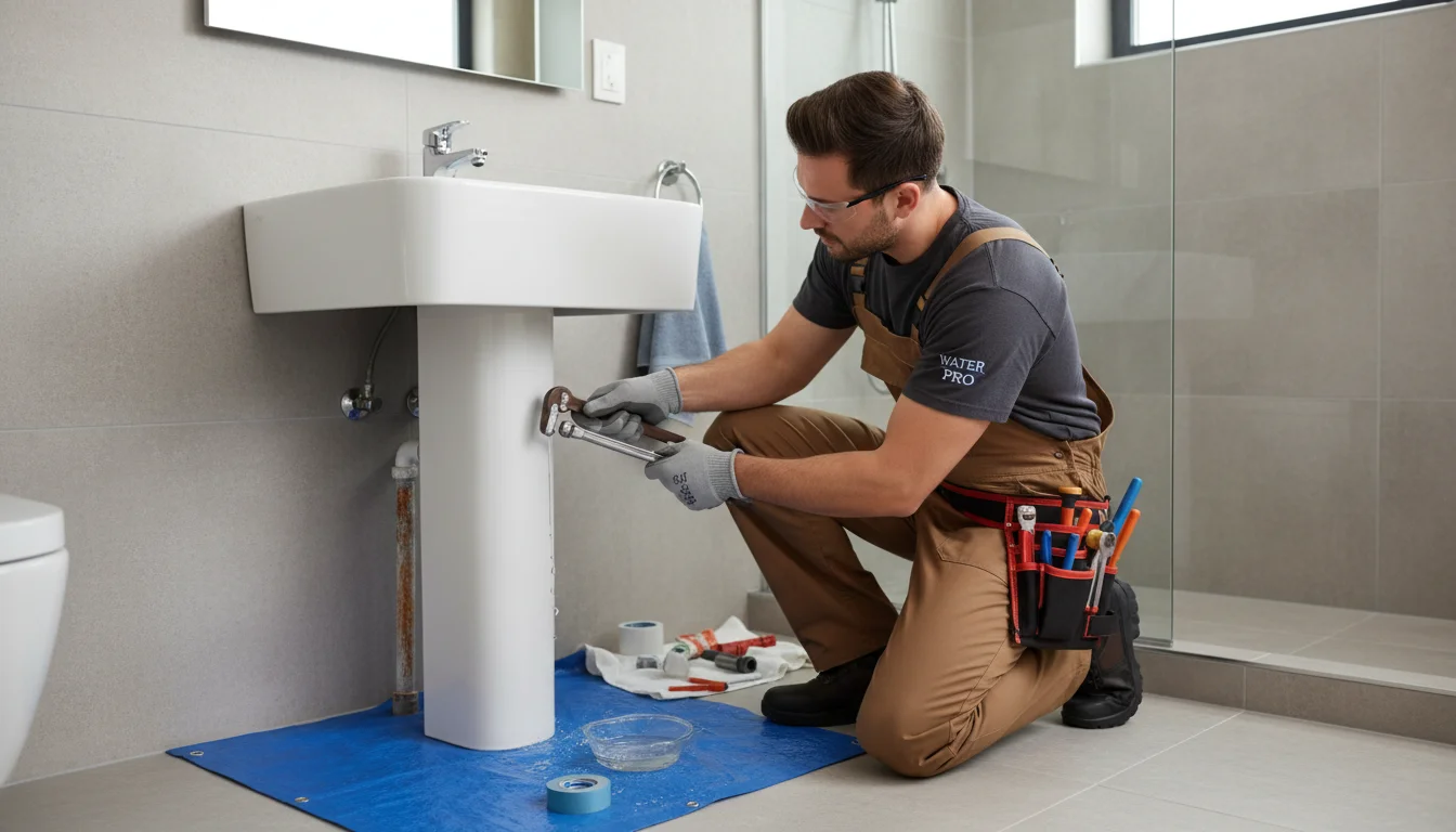 Comparison of normal vs low water pressure flow from kitchen faucet